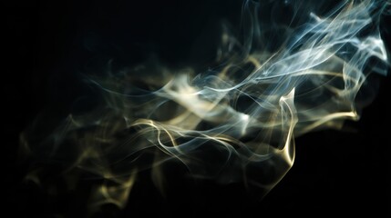 Obraz premium lucent textures design. Abstract smoke patterns on a dark background.