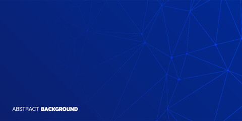 Blue Low Poly Abstract Background. Suit for banner, werb, digital, presenetation