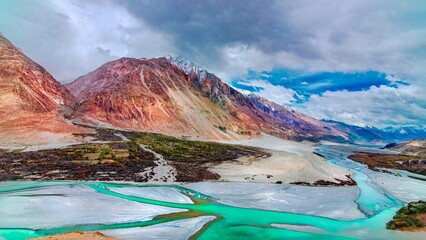 Mountains, Rivers, lakes and Monastery that mean you are in ladakh.