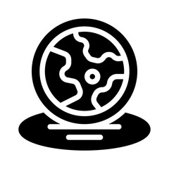Globe glyph icon