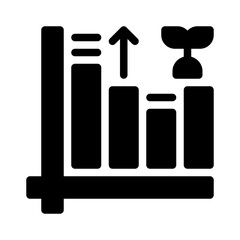 growth glyph icon