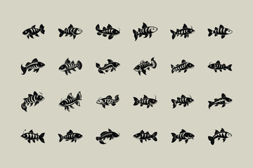 Dojo Loach, aquarium fish vector art illustration