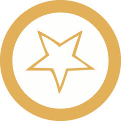 Obraz premium star icon button