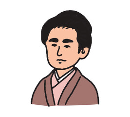 明治時代に活躍した女性の手描きイラスト