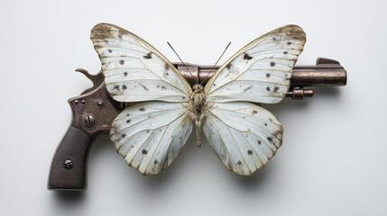 Butterfly on Broken Gun – Fragile Peace