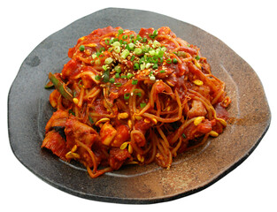 Spicy Braised Monkfish with Bean Sprouts