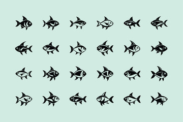 Lemon Tetra,  aquarium fish, vector art illustration
