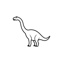 Dinosaur animal vector art illustration