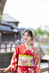Fototapeta premium 着物姿の女性