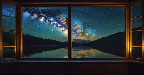 night blue sky background and star