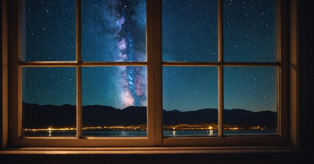 night blue sky background and star