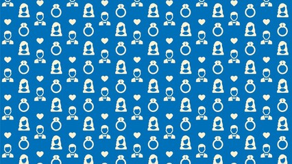 Vector seamless matrimonial pattern design multicolored