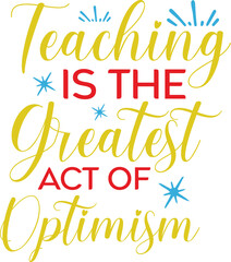 World Teacher's Day Typography Design