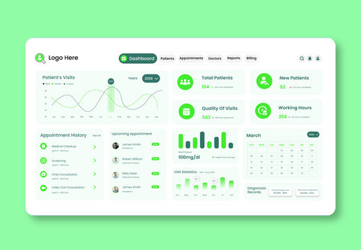Modern Medical Dashboard