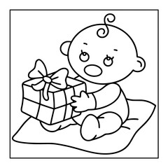 Black and white color pages for kids