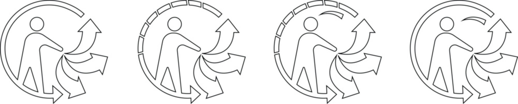 triman recycling icon set, Recycling Active Lifestyle Vector Pattern template designs elements, for Business and Finance buttons, Climate Change, Seasonal Christmas Holiday Graphic, Books and Reading