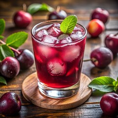 Kokum Drink with Ice Cubes