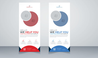 business roll up display standee for presentation purpose