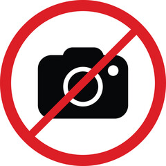 no camera sign , no taking pictures sign.  