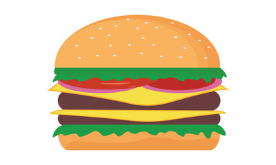 Burger hamburger delicious fast food cheeseburger