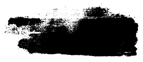 Painted grunge stripes set. Set of vector brush strokes  illustration