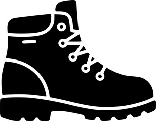 hiking boots icon vector illustration
