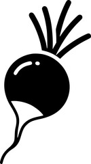 Fototapeta premium radish icon vector illustration 