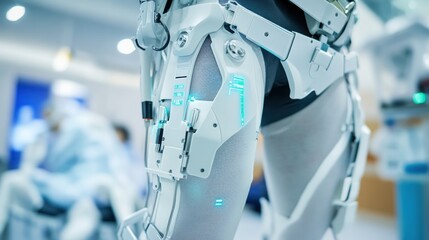 Robotic exoskeleton empowering mobility in healthcare setting