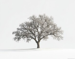 tree in snow