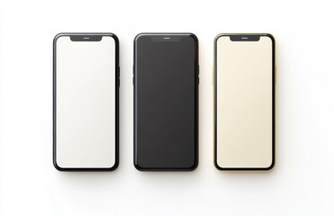 mobile phone isolated on white