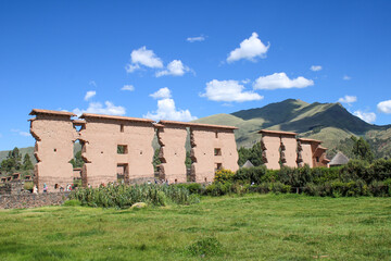 Temple of Wiracocha , build by Inca people for the highest god called  Wiracocha. Located at...