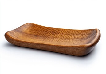 wooden shoe isolated on white