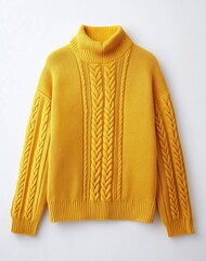 yellow wool sweater