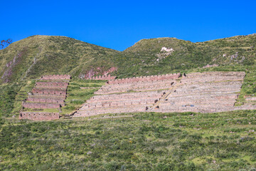 Ruins of Machu Colca, Sacred Valley, Urubamba Province, Cuzco Region, Peru, South America