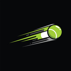 Tennis Ball Logo Vector for Sports Branding