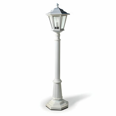 street lamp isolated on white
