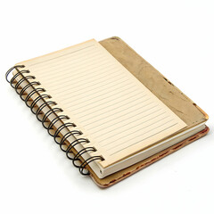 notebook isolated on white background