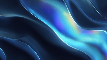 Abstract Wavy Surface with Iridescent Highlights
