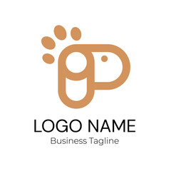 Pet Shop Logo Business Design Vector