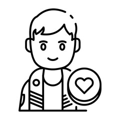 This Supporter icon is suitable for World Cup, Football Sport, etc