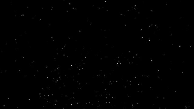 dust particles floating on black background. fireflies magic sparkles floating particles, dust particles isolated on black background. Flying dust particles on a black background