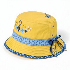 summer hat on white background
