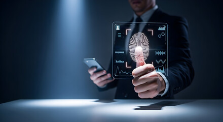Innovative Biometric Security Fingerprint and Facial Recognition Technology