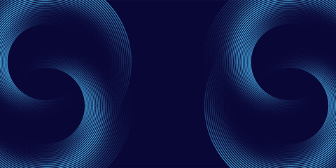 Abstract dark black blue background. Design gradient dark black blue desktop wallpaper. Abstract minimal dark black blue background design.