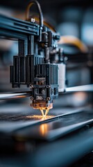 Precision Laser Cutting Machine in Operation