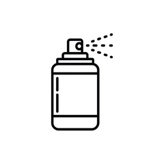 Spray bottle icon line art graphic design