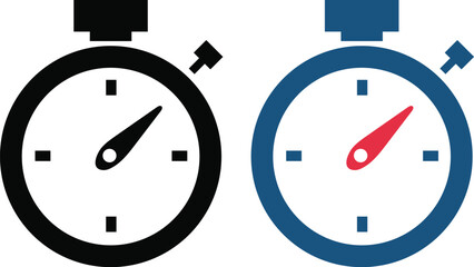 vector illustration of a clock