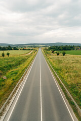 Main Road Viewed from a Bridge