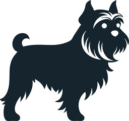 Brussels Griffon silhouette vector icon 