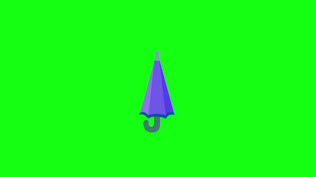 umbrella on green screen